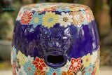  Đôn trống Bách hoa tay cầm bông mới, gốm mỹ nghệ Nam Bộ, C45 x R35cm-SP001613 
