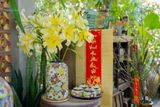  Bình khắc Bách Hoa thủ công, cắm hoa, trang trí Tết, gốm Thủ Biên, C30 x R11cm- SP000232 