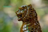  Tượng Mãnh Hổ Thưởng Mai, xưởng gốm Thủ Biên tạo hình và sáng tác, R16cm x C20cm- SP001621 