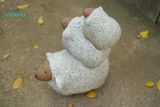  Cừu mặt đen thẳng đầu size khổng lồ, gốm trang trí Noel và sân vườn, D43xC35 (cm)- 0401cu5004 