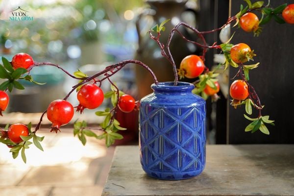  Bình trụ hình thoi xanh dương C19xR14xM9 (Cái) - SP001685 