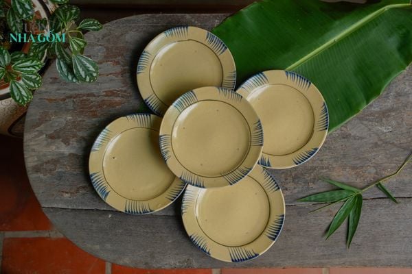  Dĩa dẹt phết xanh, chén bát Lái Thiêu, R21xC3-SP002297 