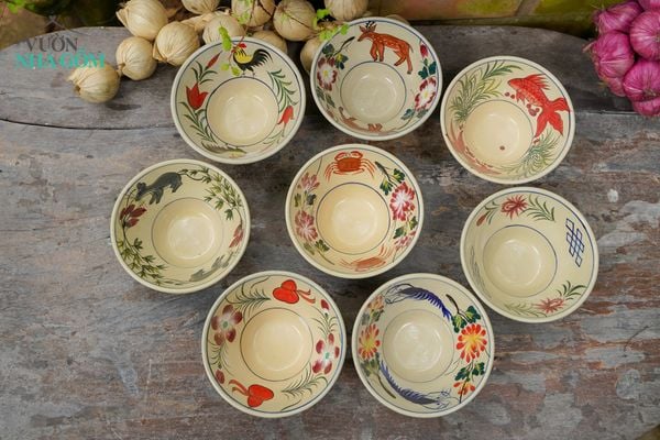  Chén chiết yêu - BST Ký Ức, sản phẩm thủ công đặt sản xuất tại Xưởng gốm Thủ Biên - Vườn Nhà Gốm- 1007y2u000 