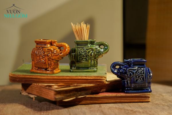  Voi đựng tăm sản xuất thủ công, xưởng Thủ Biên, quà tặng ký ức -SP001822 