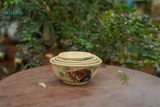  Tô cơm trung vẽ cá viền xanh, chén bát Lái Thiêu, R16xC7- SP002956 