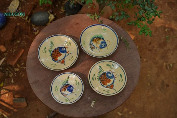  Bộ vẽ cá, chén bát Lái Thiêu 