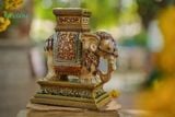  Bộ sưu Tập Đôn voi Thủ Biên để bàn 3 dáng, quà tặng gốm cao cấp, Gốm Thủ Biên, C20xD19cm- SP002148 