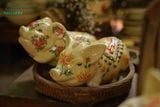  Heo gốm Vẽ tay Thủ Công, gốm Thủ Biên, gốm mỹ nghệ trang trí, làm quà tặng, D28cm- SP003127 