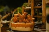  Gạt tàn hình đôi chim, gốm Lái Thiêu Nam Bộ, D15cm- 0717c4m061 