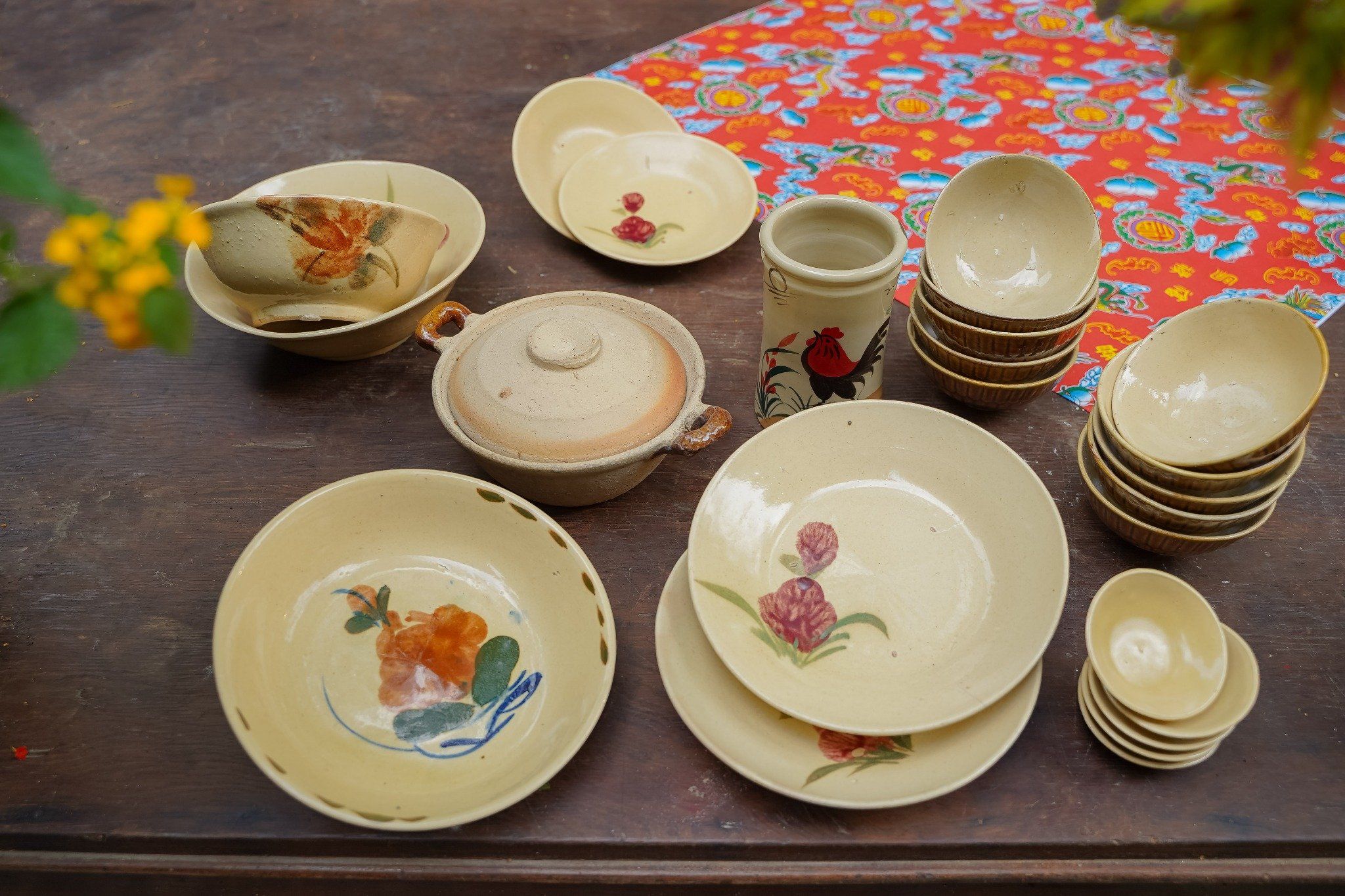  [TẾT] Bộ Nâu Chén bát Lái Thiêu 