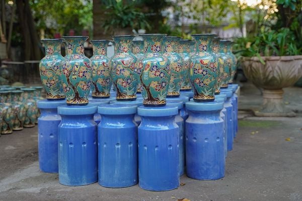  Đôn Nút kê bình hoa, đặt sách, chậu cây, Gốm Nam Bộ, R23 x C45cm- SP001438 