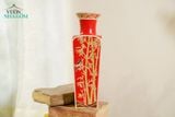  Bình Tứ Quý Cát Tường màu đỏ rực rỡ, Gốm Thủ Biên, C34 x R12 x M9cm, dùng làm Quà tặng, cắm hoa & trang trí-SP002141 