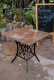  Mosaic cổ điển, bàn ghép gốm cổ điển họa tiết sáng, bàn vuông, D70cm- SP000329 