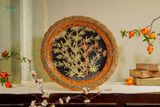  Dĩa gốm mỹ nghệ đề tài Hoa Mai, gốm thủ công Nam Bộ, D52 cm- 0107l1l076 