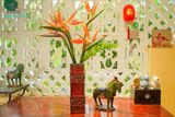  Bình trụ chữ nhật hoa văn C33cm x R9cm (Cái) - SP001459 