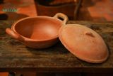  Nồi đất nung 2 tai cầm kho thịt cá, gốm Lái Thiêu - Nam Bộ- SP001754 