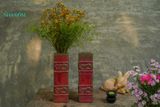  Bình trụ chữ nhật hoa văn C33cm x R9cm (Cái) - SP001459 