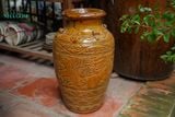  Ché rồng men nâu size nhỏ, gốm Nam bộ, R18xC45cm- SP000642 