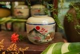  Thố gốm Vẽ tay Độc bản, 18x18cm, chất liệu gốm, an toàn để đựng thực phẩm, Xưởng Thủ Biên 