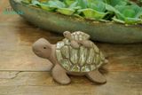  Rùa cõng lớn, gốm Nam Bộ, H15 cm 