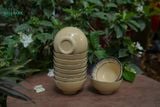  Chén cơm phết xanh trong lòng, chén bát Lái Thiêu, R12xC6- SP002830 