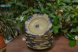  Dĩa lớn phết xanh, chén bát Lái Thiêu, R21xC4-SP002843 