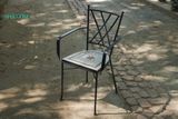  Mosaic hiện đại, bộ bàn ghế ghép gốm họa tiết trắng nâu, R60cm-SP002273 