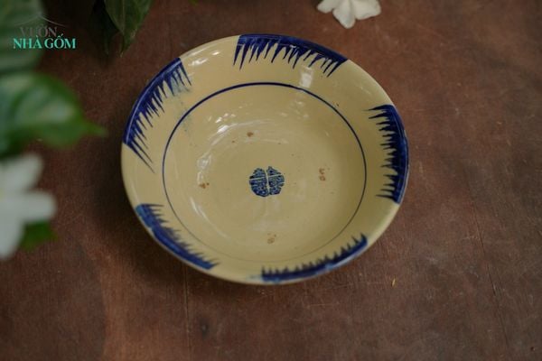  Tô tượng nhỏ phết xanh, chén bát Lái Thiêu, R18xC6-SP001321 