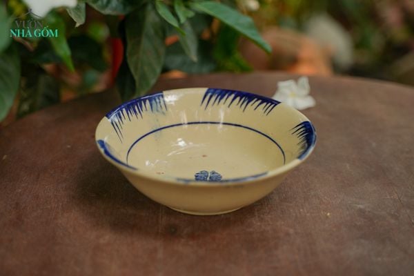  Tô tượng nhỏ phết xanh, chén bát Lái Thiêu, R18xC6-SP001321 