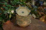  Dĩa hảo phết xanh, chén bát Lái Thiêu, R20xC5-9907h1o061 