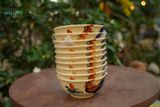  Tô cơm lớn họa tiết vẽ gà, vẽ tay thủ công, R16xC7- SP002989 
