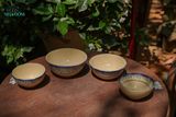  Tô cơm nhỏ phết xanh, chén bát Lái Thiêu, R14xC6- SP002837 