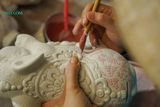 Heo gốm Bách hoa hoàng kim, gốm Thủ Biên, gốm mỹ nghệ trang trí, làm quà tặng, D28cm-SP002720 