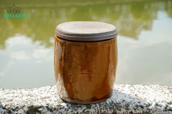  Khạp Nước Size Ba - Gốm Lái Thiêu Nam Bộ - C34 x R31cm 