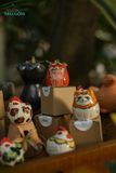  Mèo nhí vẽ thủ công độc bản, Quà tặng ngộ nghĩnh, dễ thương- SP003464 