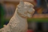  Tượng Mãnh Hổ Thưởng Mai, xưởng gốm Thủ Biên tạo hình và sáng tác, R16cm x C20cm- SP001621 