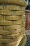  Chậu đan đệm, chậu men trồng cây, gốm Nam Bộ, C55xR56 cm- SP001419 