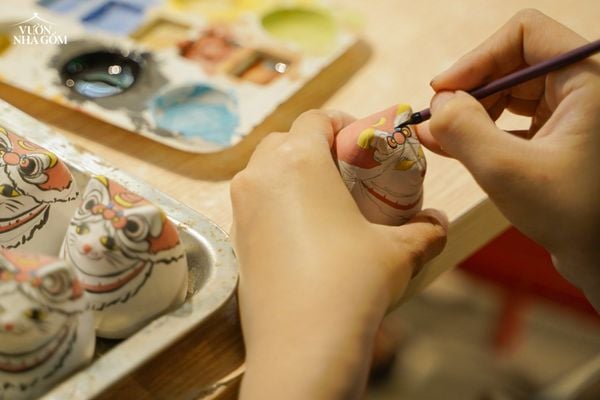  Mèo nhí vẽ thủ công độc bản, Quà tặng ngộ nghĩnh, dễ thương- SP003464 