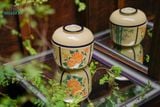  Thố gốm Vẽ tay thủ công, đề tài Tứ Quý, Mai - Lan - Cúc - Trúc, chất liệu gốm an toàn để đựng thực phẩm, Xưởng Thủ Biên 