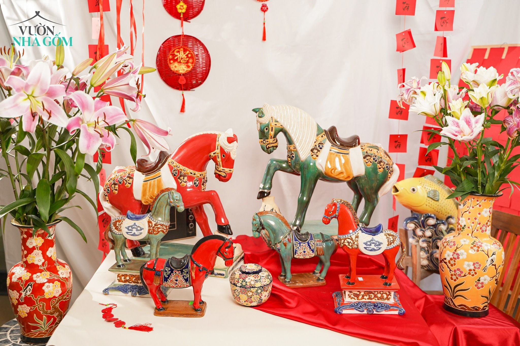  Tết Bính Ngọ | Bản Collab Sắc Màu Gốm Thủ Biên Tết Bính Ngọ Phiên Bản Tượng Linh Vật Mỹ Nghệ 