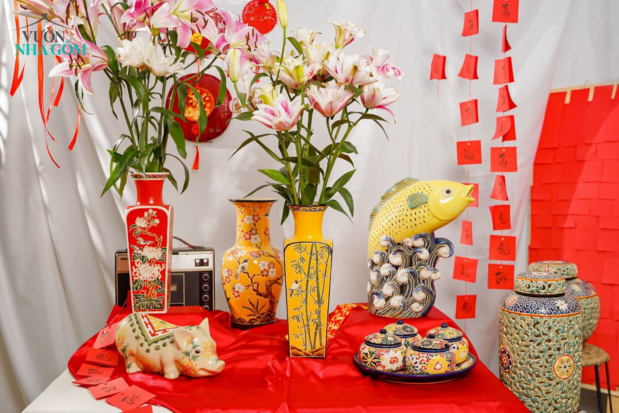  Tết Bính Ngọ | Bản Collab Sắc Màu Gốm Thủ Biên Tết Bính Ngọ Phiên Bản Tượng Linh Vật Mỹ Nghệ 