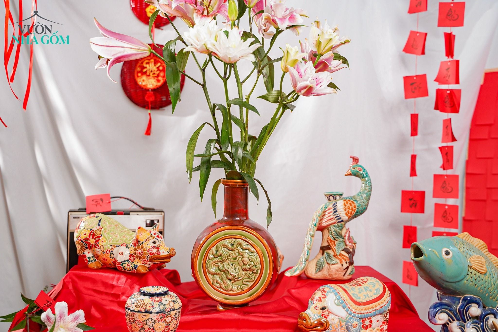  Tết Bính Ngọ | Bản Collab Sắc Màu Gốm Thủ Biên Tết Bính Ngọ Phiên Bản Tượng Linh Vật Mỹ Nghệ 