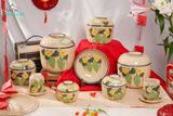  BST Hương Xuân Khổ Qua - Thố gốm Vẽ tay thủ công, màu sắc hiện đại, chất liệu gốm an toàn để đựng thực phẩm, Xưởng Thủ Biên 