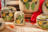  BST Hương Xuân Khổ Qua - Thố gốm Vẽ tay thủ công, màu sắc hiện đại, chất liệu gốm an toàn để đựng thực phẩm, Xưởng Thủ Biên 