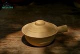  Nồi đất tay cầm lòng tráng men có nắp, gốm Lái Thiêu Nam bộ, nhiều size- SP000858 