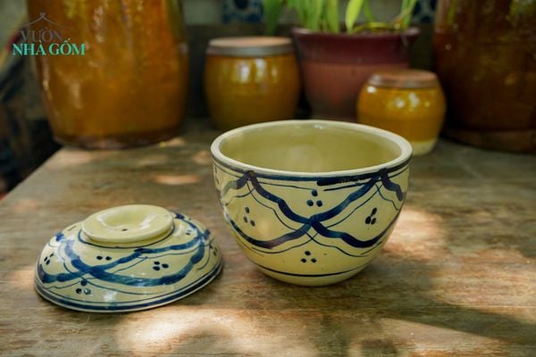  Thố sáu 22x22, chất liệu gốm, an toàn để đựng thực phẩm- 0710s1u032 