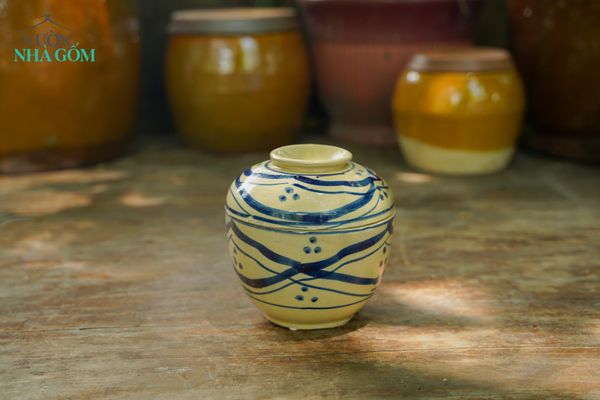  Thố ba (14x14), chất liệu gốm, an toàn để đựng thực phẩm-0710t1m032 