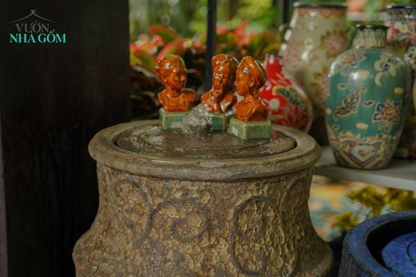  Chóe nước dáng vót, men sủi atlantic họa tiết dây lá, sản phẩm quy chuẩn xuất khẩu, R50xC72-SP001875 