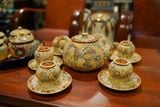  Bộ bình trà khắc họa tiết Bách Hoa, thực hiện thủ công, gốm Thủ Biên làm quà tặng -SP002793 