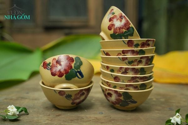  Bộ nâu, chén bát Lái Thiêu 